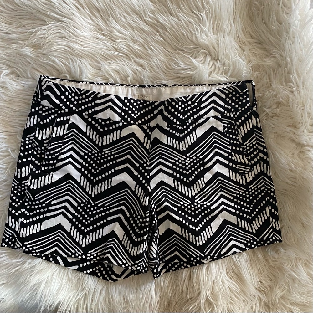 J. Crew Factory black & white shorts
